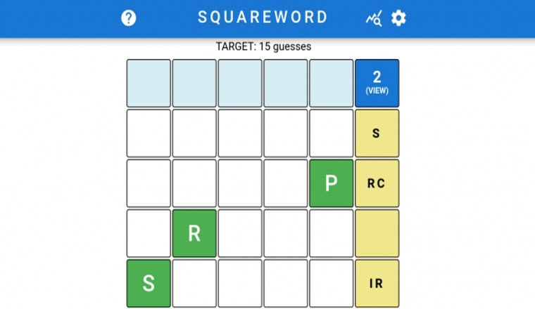 Squareword screenshot