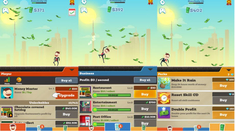 tap rich idle screenshot
